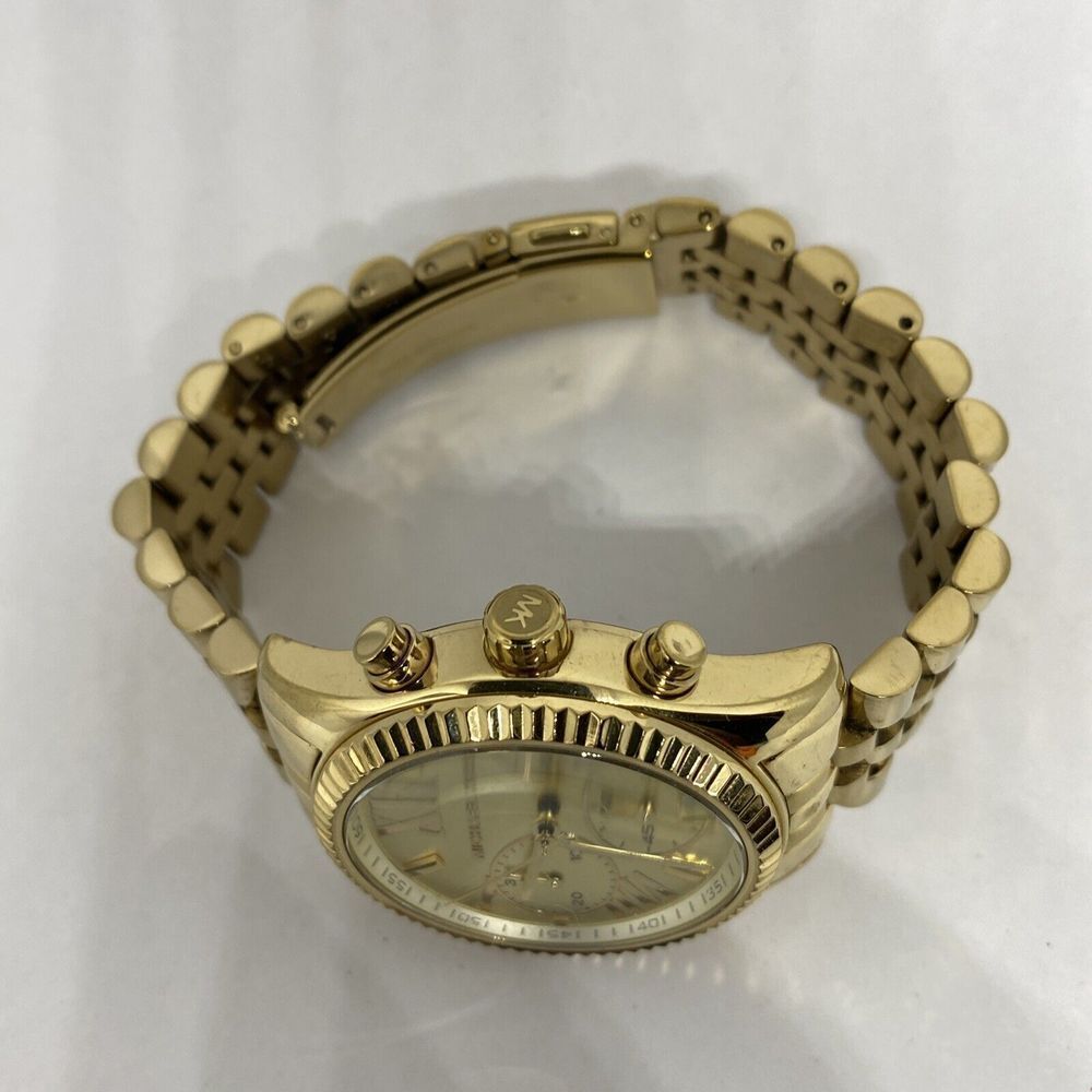 Michael Kors Lexington MK5556 Women Gold Stainless Steel Analog Dial Watch MP745 - Picture 8 of 12